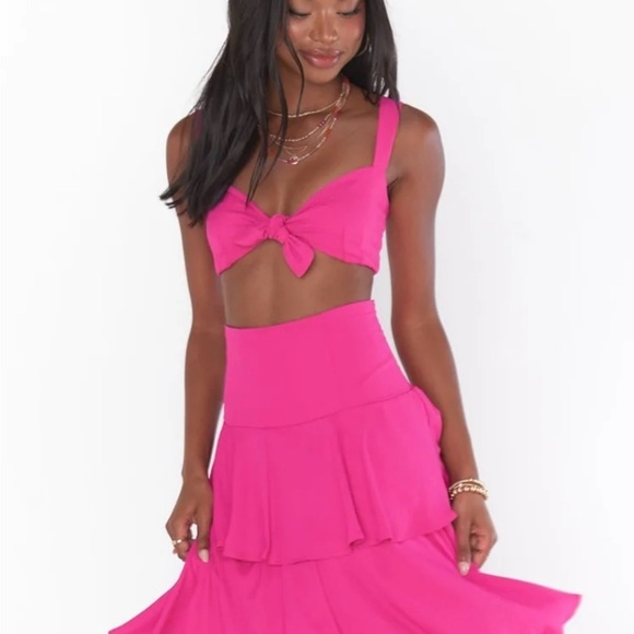Show me Your Mumu Pink Crop Top - Picture 4 of 6